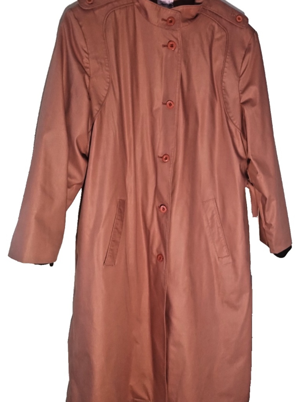 London Fog Mauve Pink Belted Coat/Removable Warm Liner/ Size 16
